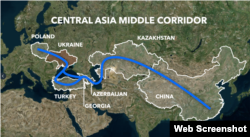 Средний коридор — это торговый маршрут между Китаем и Западом через Каспийское море