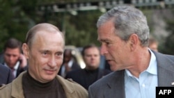 Vladimir Putin və George W.Bush - 2008.