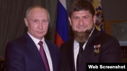 Владимир Путин и Рамзан Кадыров