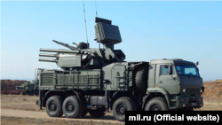 ЗРПК «Панцирь-С1» на российских военных учениях в Крыму, 2021 год