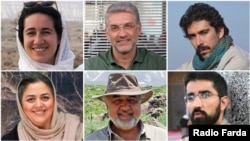 (yuxarıdan soldan başlayaraq): Niloufar Bayani, Houman Jowkar, Amir Hossein Khaleghi, Taher Ghadirian, Morad Tahbaz və Sepideh Kashani.