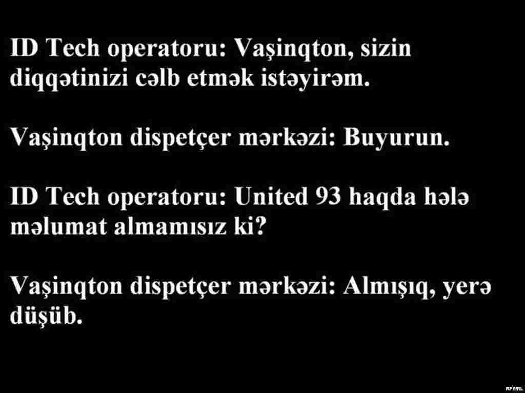 11 Sentyabr hücümünün telefon səsləri #6