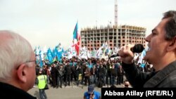 Лидеры оппозиции на митинге протеста 8 апреля 2012